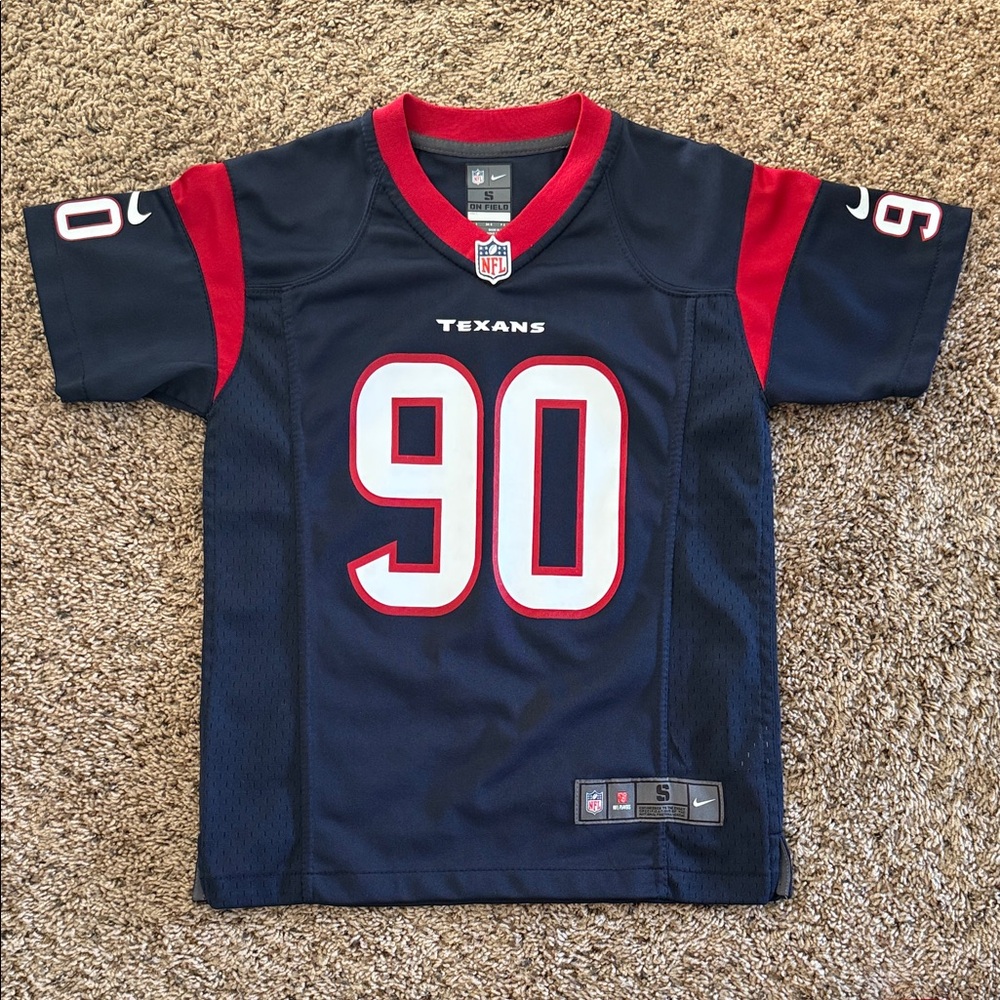 Nike Kids Blue and Red Texans Jersey